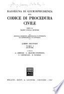 Rassegna di giurisprudenza sul Codice di procedura civile