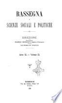 Rassegna di scienze sociali e politiche