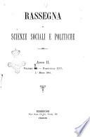 Rassegna di scienze sociali e politiche