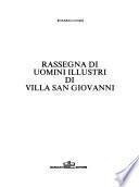 Rassegna di uomini illustri di Villa San Giovanni