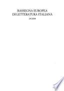 Rassegna europea di letteratura italiana