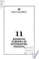 Rassegna europea di letteratura italiana