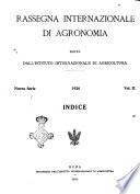 Rassegna internazionale di agronomia