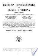 Rassegna internazionale di clinica e terapia