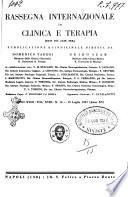 Rassegna internazionale di clinica e terapia