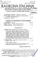 Rassegna italiana di politica e di cultura