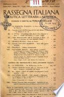 Rassegna italiana politica letteraria e artistica