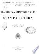 Rassegna settimanale della stampa estera