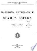 Rassegna settimanale della stampa estera