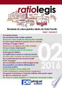 Ratio Legis (Numero 2, Anno 2016)