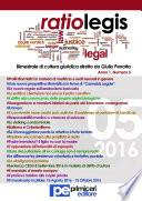 Ratio Legis (Numero 5, Anno 2016)
