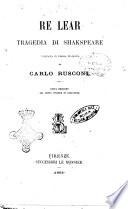 Re Lear tragedia di Shakespeare
