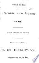 Real Estate Record and Builders' Guide