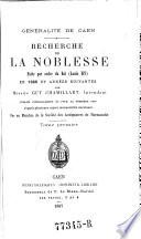 Recherche de la noblesse