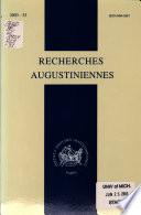 Recherches augustiniennes