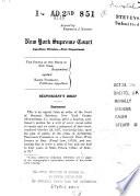 Records & Briefs New York State Appellate Division