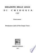 Redazione delle leggi di Chioggia (1797)