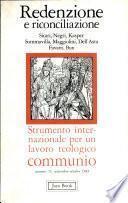 redenzione e riconcilzione