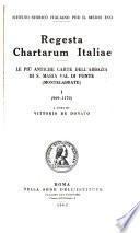 Regesta chartarum Italiae