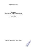 Reggio nella Calabria spagnola