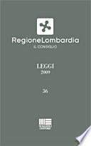 Regione Lombardia. Leggi 2009