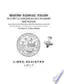 Registro nazionale italiano per la visita e la classificazione delle navi e dei galleggianti Libro registro