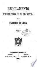 Regolamento d'esercizio e di manovra per la fanteria di linea