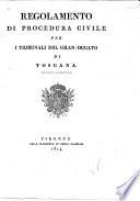 Regolamento di procedura civile