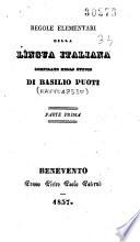 Regole elementari della lingua italiana parte prima