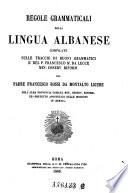 Regole grammaticali della lingua albanese