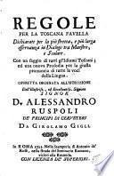 Regole per la Toscana Favella