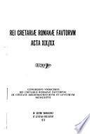 Rei Cretariae Romanae Fautorum Acta