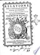Relatione dell'antica, e nobile città di Cesena, scritta da Cesare Brissio. ..