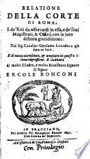 Relatione della corte di Roma