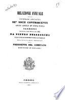 Relazione annuale alla generale adunanza de' socii contribuenti agli asili d'infanzia parmensi recitata addì 10 giugno 1845 da Pietro Pellegrini alla quale si premettono le parole nella stessa occasione pronunciate dal presidente del comitato direttore di essi asili
