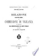 Relazione del Direttore generale alla Commissione di vigilanza sul rendiconto dell'Amministrazione del debito pubblico per l'esercizio ...