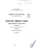 Relazione della Commissione di vigilanza sull'amministrazione del debito pubblico per l'anno 1877 ...
