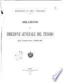 Relazione della Direzione generale del tesoro per l'esercizio ...