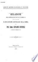 Relazione della solenne adunanza tenuta il 27 dicembre 1891 per celebrare il cinaquantesimo anniversario della nomina