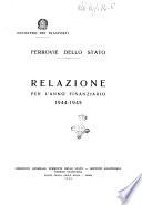 Relazione per l'anno finanziario ...