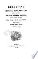 Relazione storica documentata del dono fatto dalla Chiesa pavese di una insigne reliquia del Corpo di S. Agostino a monsignore Antonio Adolfo Dupuch, vescovo di Algeri