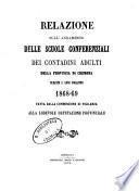 Relazione sull'andamento delle scuole conferenziali dei contadini adulti della provincia di Cremona durante l'anno scolastico 1868-69 [...!/ [Pietro Fecit ; Costantino Soldi!
