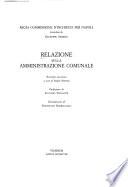 Relazione sulla amministrazione comunale