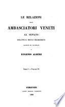 Relazioni degli ambasciatori veneti al Senato
