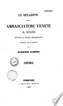 Relazioni degli ambasciatori veneti...
