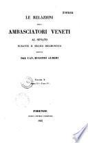 Relazioni degli ambasciatori veneti