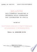 Relazioni: Rapporti umani e provvidenze sussidiarie e integrative