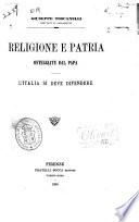 Religione e patria osteggiate dal papa
