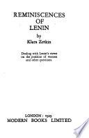 Reminiscences of Lenin