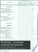 Rendiconti - Accademia nazionale dei quaranta